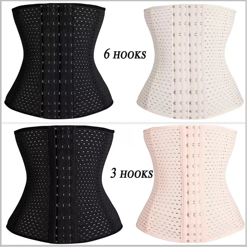 Plus Size XS-5XL Steel Boned Waist Trainer Corset Women Postpartum Band Sexy Bustiers Corsage Modeling Strap Cinta Modeladora US